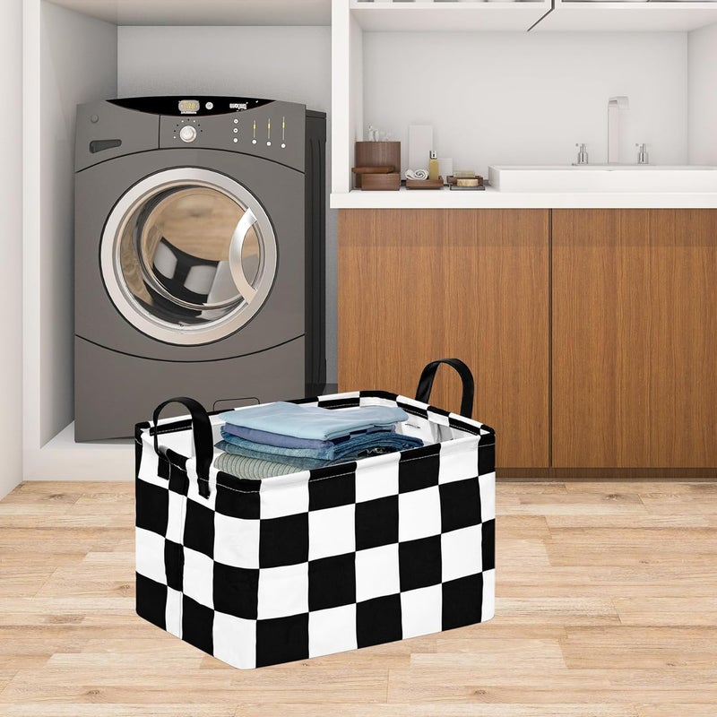 FUULOXE Storage Bin for Shelves Rectangle Closet Baskets Foldable Box with Handles, Gray Storage Bins, Storage Boxes for Home Office Car Dormroom - Image 5